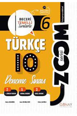 Günay Yayınları 6. Sınıf Türkçe Zoom 10 lu Branş Denemeler