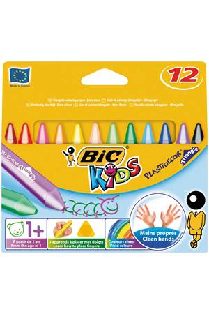 BIC ELLERİ KİRLETMEYEN ÜÇGEN PASTEL 12 RENK