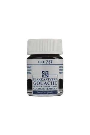 Talens Guaş Boya 16 Ml. (737) Neutral Black Siyah