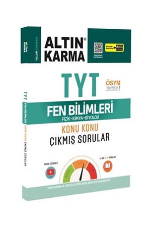 Altın Karma TYT Fen Bilimleri Konu Konu Çıkmış Sorular