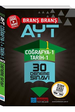 Evrensel AYT Coğrafya 1 Tarih 1 Video Çözümlü 30 Deneme Sınavı