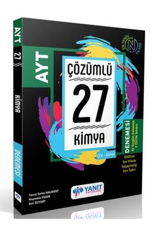 Yanıt Yayınları Yanıt AYT Çözümlü 27 Kimya Branş Denemesi