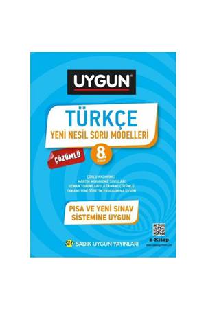 Sadık Uygun Yayınları 8. Sınıf Türkçe Yeni Nesil Soru Modelleri