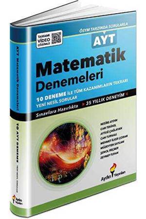 Aydın Yayınları AYT Matematik 10 Deneme