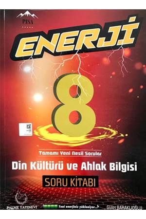 Palme Yayıncılık Palme 8. Sınıf Din Kültürü ve Ahlak Bilgisi Enerji Soru Kitabı