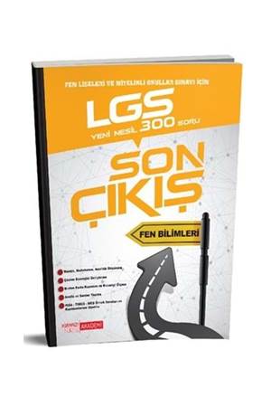 Kırmızı Beyaz 8. Sınıf Lgs Fen Bilimleri Yeni Nesil 300 Soru Son Çıkış