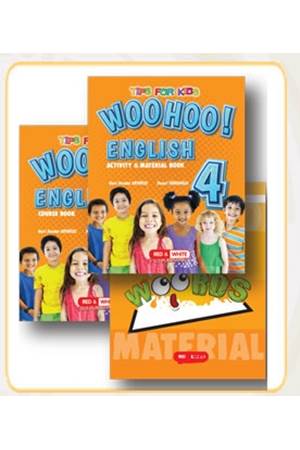 Kırmızı Beyaz 4.Sınıf Woohoo Englısh Course Book+Actıvıty SET