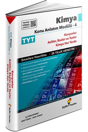 TYT Kimya Konu Anlatım Modülü 4 (Karışımlar-Asitler-Bazlar-Tuzlar-Kimya Her Yerde) (Kampanyalı Ürün)