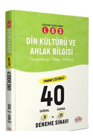 Editör Yayınevi LGS Din Kültürü 40 Branş Denemesi