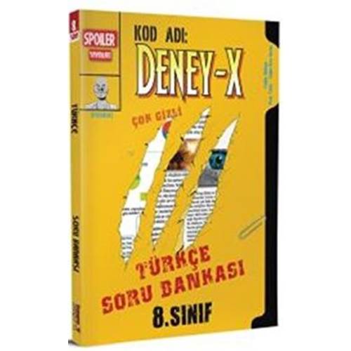 Spoiler Yayınları 8. Sınıf LGS Türkçe Deney X Soru Bankası