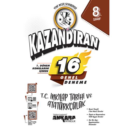 ANKARA 8.SINIF İNK.TAR.VE ATATÜR 1. DÖNEM 16 GNL. DENEME