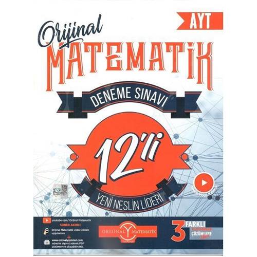 Orijinal Yayınları AYT Matematik 12 li Deneme Sınavı
