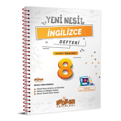 SPOİLER 8.SINIF YENİ NESİL İNGİLİZCE DEFTER