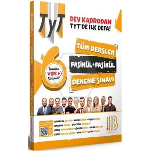 2024 TYT Tüm Dersler Tamamı Video Çözümlü Fasikül Fasikül 6 Deneme