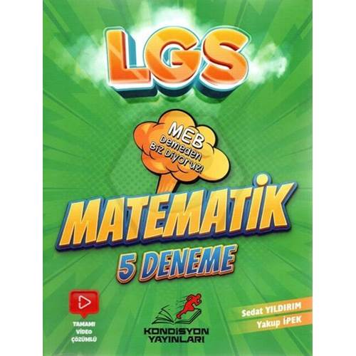 Kondisyon Yayınları 8. Sınıf LGS Matematik 5`li Deneme Sınavı