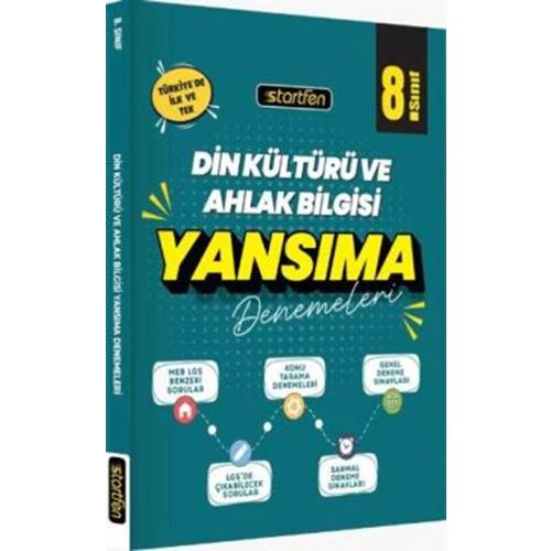 Startfen Yayınları 8. Sınıf Din Kültürü ve Ahlak Bilgisi Yansıma Denemeleri