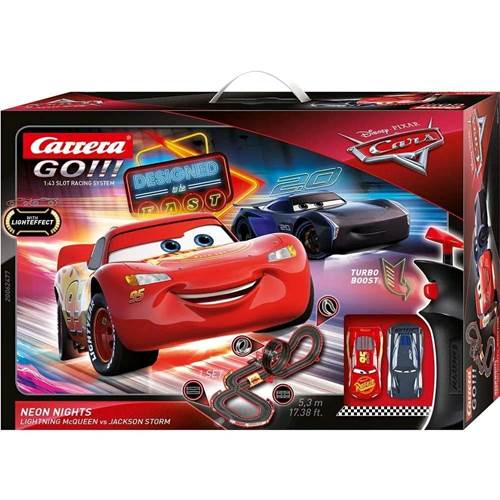 Carrera Pixar Cars Go Lightning Mcqueen ve Jackson Storm