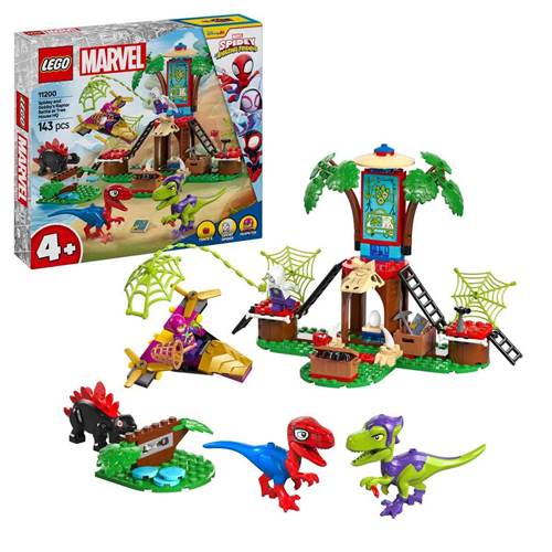 LEGO Marvel Spidey ve İnanılmaz Arkadaşları Ağaç Ev Karargahında Spidey ve Gobby'nin Raptor Savaşı