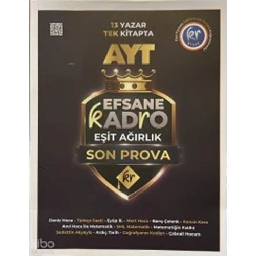 KR Akademi AYT Efsane Kadro Eşit Ağırlık Son Prova