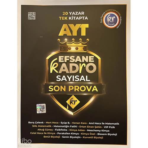 KR Akademi AYT Efsane Kadro Sayısal Son Prova
