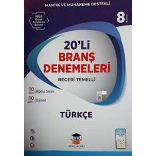 ZEKA KÜPÜ 8. SINIF TÜRKÇE 20'Lİ BRANŞ DENEMESİ