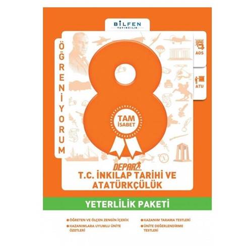 BİLFEN 8. SINIF TC INKILAP TARİHİ VE ATATÜRKÇÜLÜK DEPAR YETERLİLİK PAKETİ