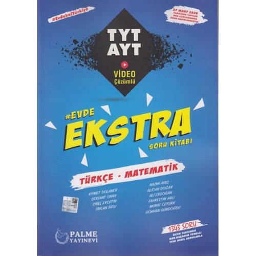 PALME YKS TYT AYT EKSTRA TÜRKÇE-MATEMATİK SORU KİTABI