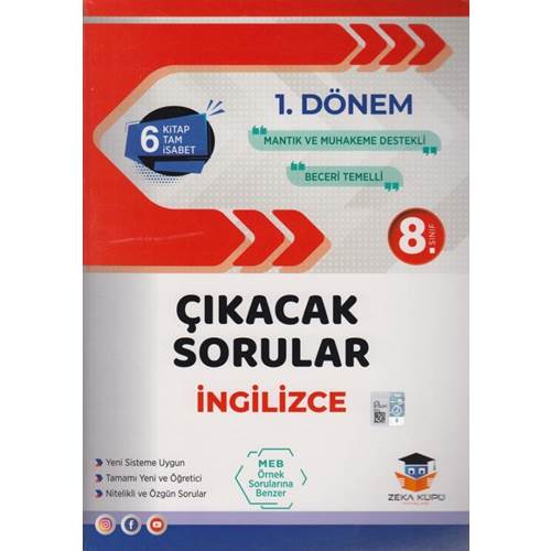 ZEKA KÜPÜ 8. SINIF İNGİLİZCE 1. DÖNEM ÇIKACAK SORULAR