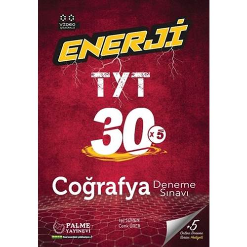 PALME ENERJİ YKS TYT COĞRAFYA 30 DENEME SINAVI VİDEO ÇÖZÜMLÜ *YENİ*