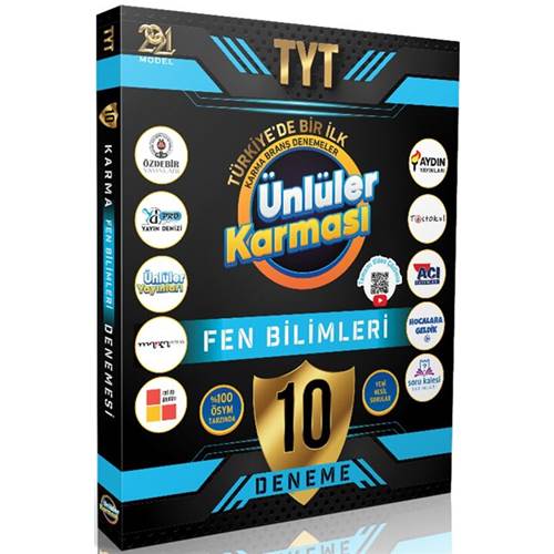 Ünlüler 2021 YKS TYT Fen Bilimleri Ünlüler Karması 10 Deneme