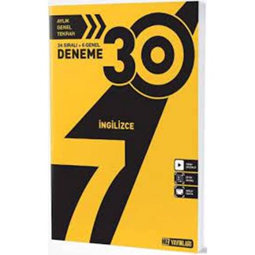 HIZ 7. SINIF İNGİLİZCE DENEME 30 LU