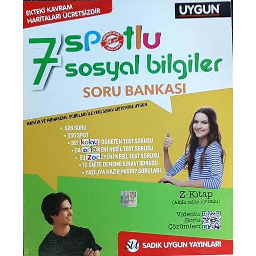 Sadık Uygun 7. Sınıf Spotlu Sosyal Bilgiler Soru Bankası
