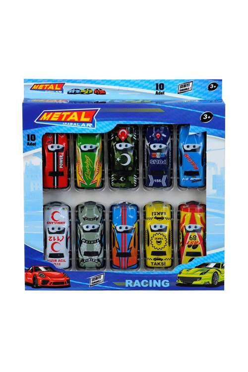 Metal Arabalar 10 lu
