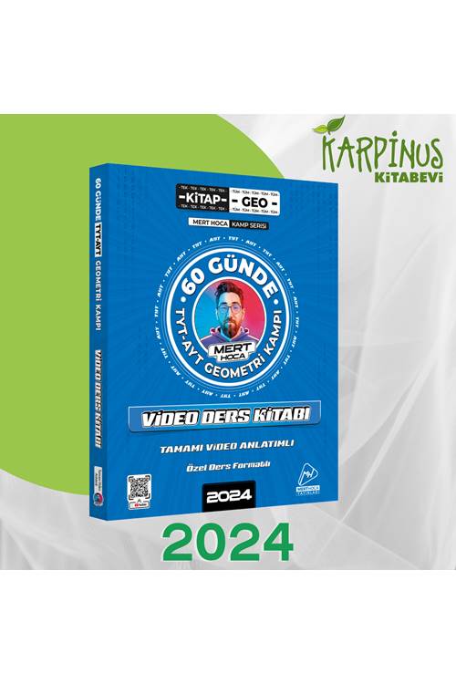 Mert Hoca 2024 60 Günde TYT-AYT Geometri Kampı Video Ders Kitabı