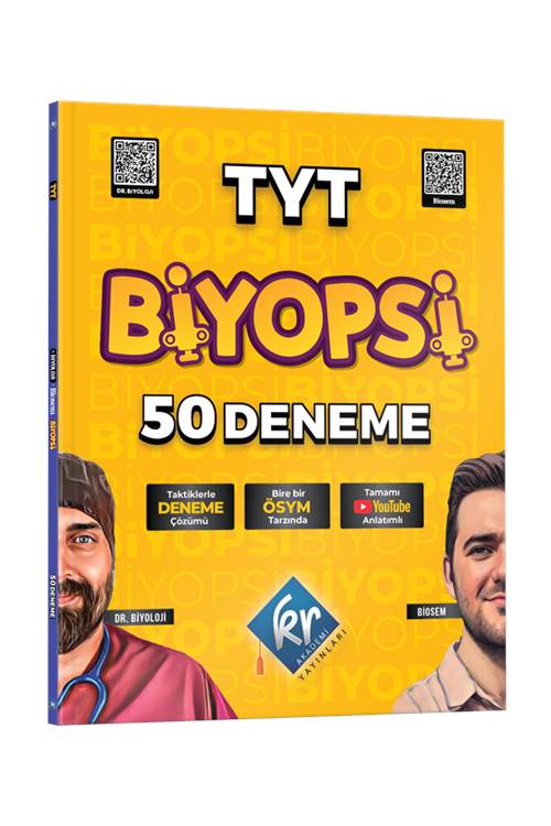 KR Akademi Yayınları TYT Biyopsi 50 Biyoloji Deneme
