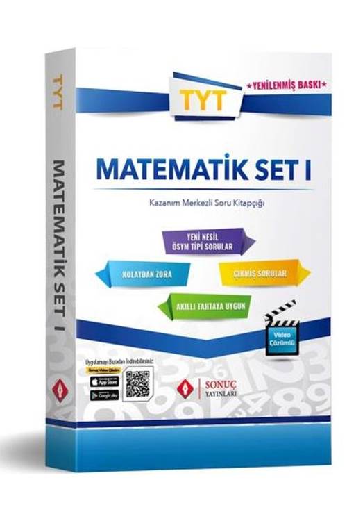 Sonuç Yayınları TYT Matematik Set 1 Kazanım Merkezli Soru Bankası Yenilenmiş Baskı