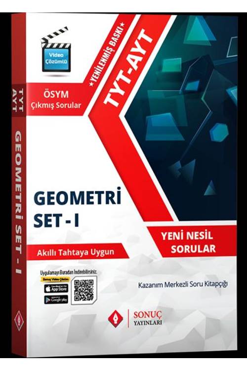 Sonuç Yayınları TYT AYT Geometri Set 1 Yenilenmiş Baskı