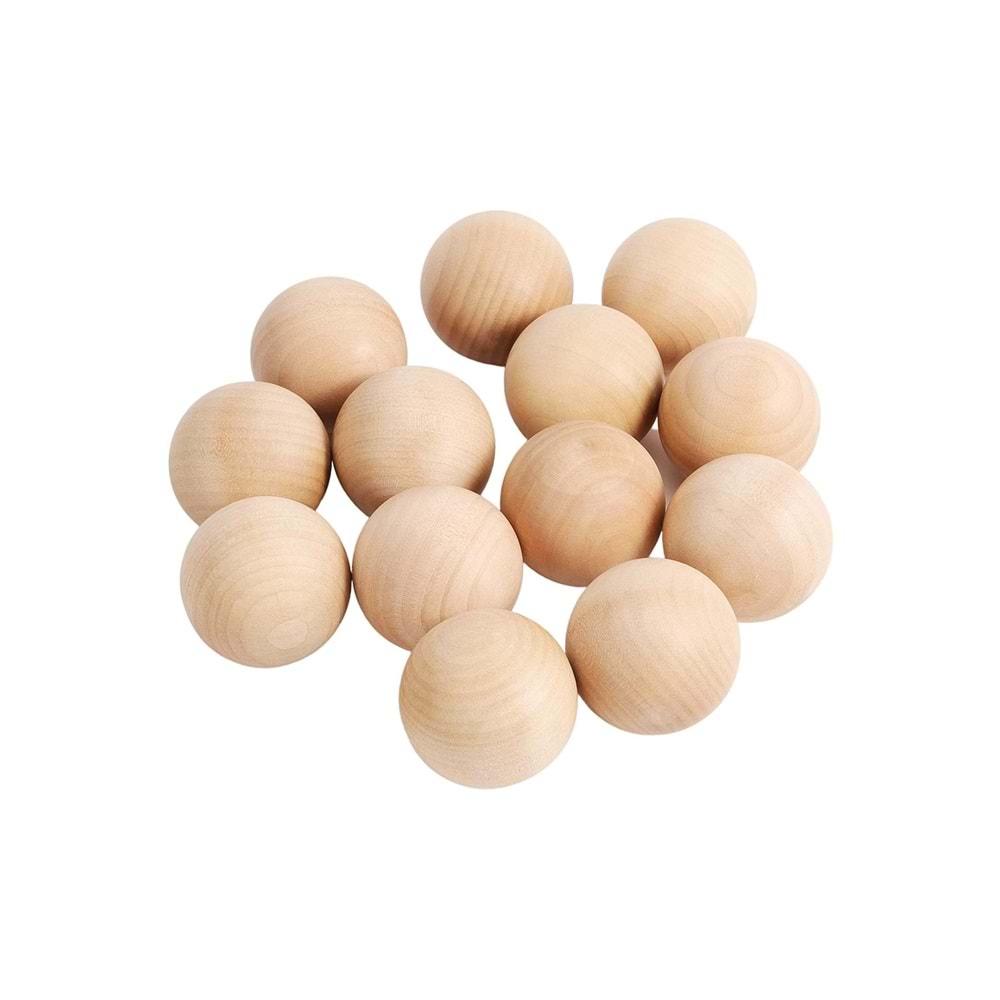 Ahşap Top Ahşap Küre 8cm Çapında | Şişe Kapağı
