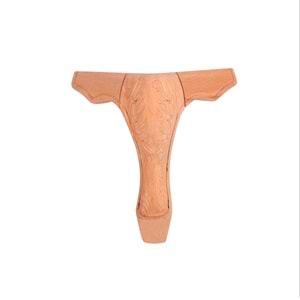 Lükens Klasik Kulaklı Oymalı Ayak 8x8x25cm|Komidin Ayağı |Koltuk Ayağı