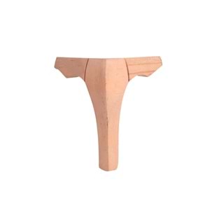 Ahşap Lükens Avangard Kulaklı Ayak 8x8x25cm|Komidin Ayağı|Koltuk Ayağı