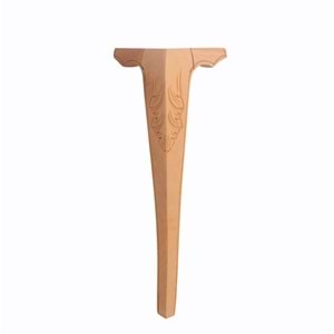 Ahşap Lükens Avangard Kulaklı Oymalı Ayak 10x10x65cm