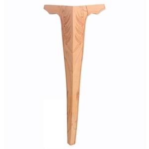 Ahşap Lükens Avangard Kulaklı Oymalı Ayak 10x10x75cm