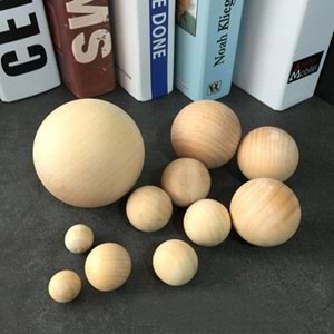 Ahşap Top Ahşap Küre 8cm Çapında | Şişe Kapağı