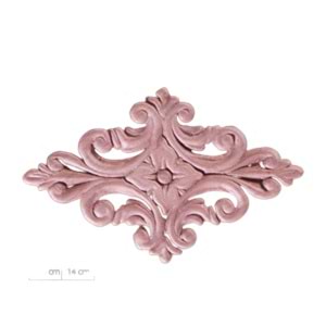 Ahşap Baskılı Aplik U1017 26x14cm