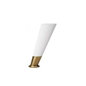 Plastik Ayak Suit Üst Beyaz Alt-Altın Kaplama/Y548-2 160mm