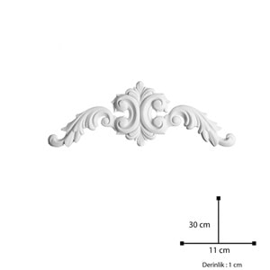 Polyester Döküm Aplik Pel4 30x11cm
