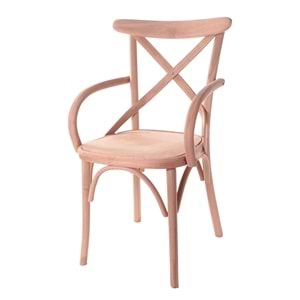 Sandalye Ahşap Thonet Kollu Sandalye Döşemeli S16
