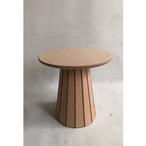 Yan Sehpa Mantar Meşe Kaplamalı 60cm