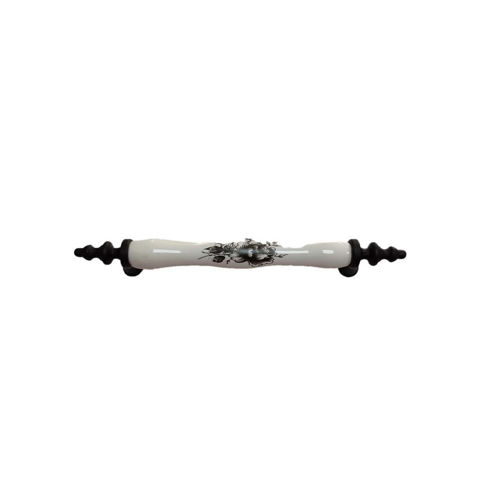 KULP 7090 SİYAH 128 MM DESEN:007 (PORSELEN)