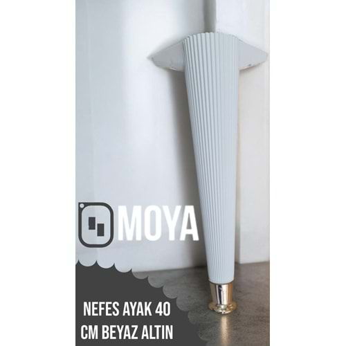 NEFES AYAK BEYAZ ALTIN 40 CM